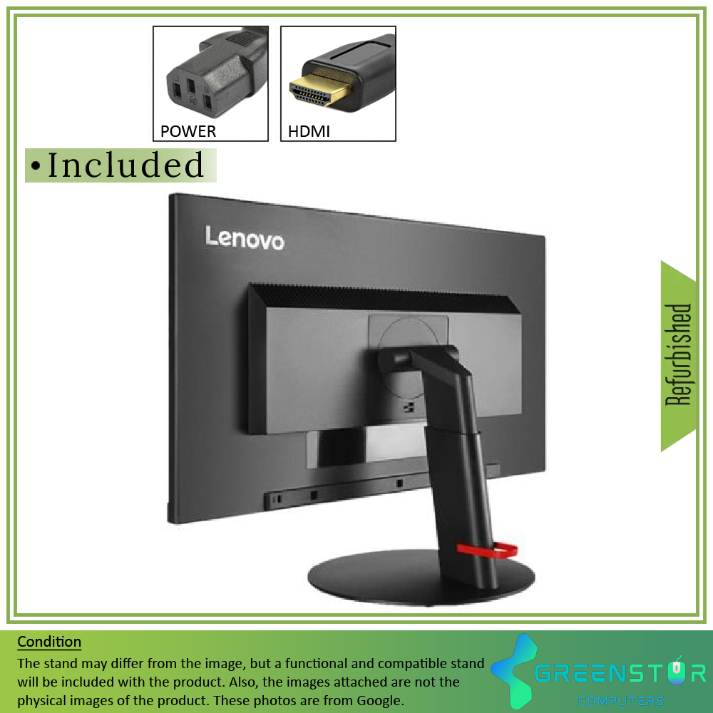 Refurbished(Good) - Lenovo ThinkVision P24q-10 24″ 2560x1440 Quad HD W-LED Backlight LCD IPS Monitor