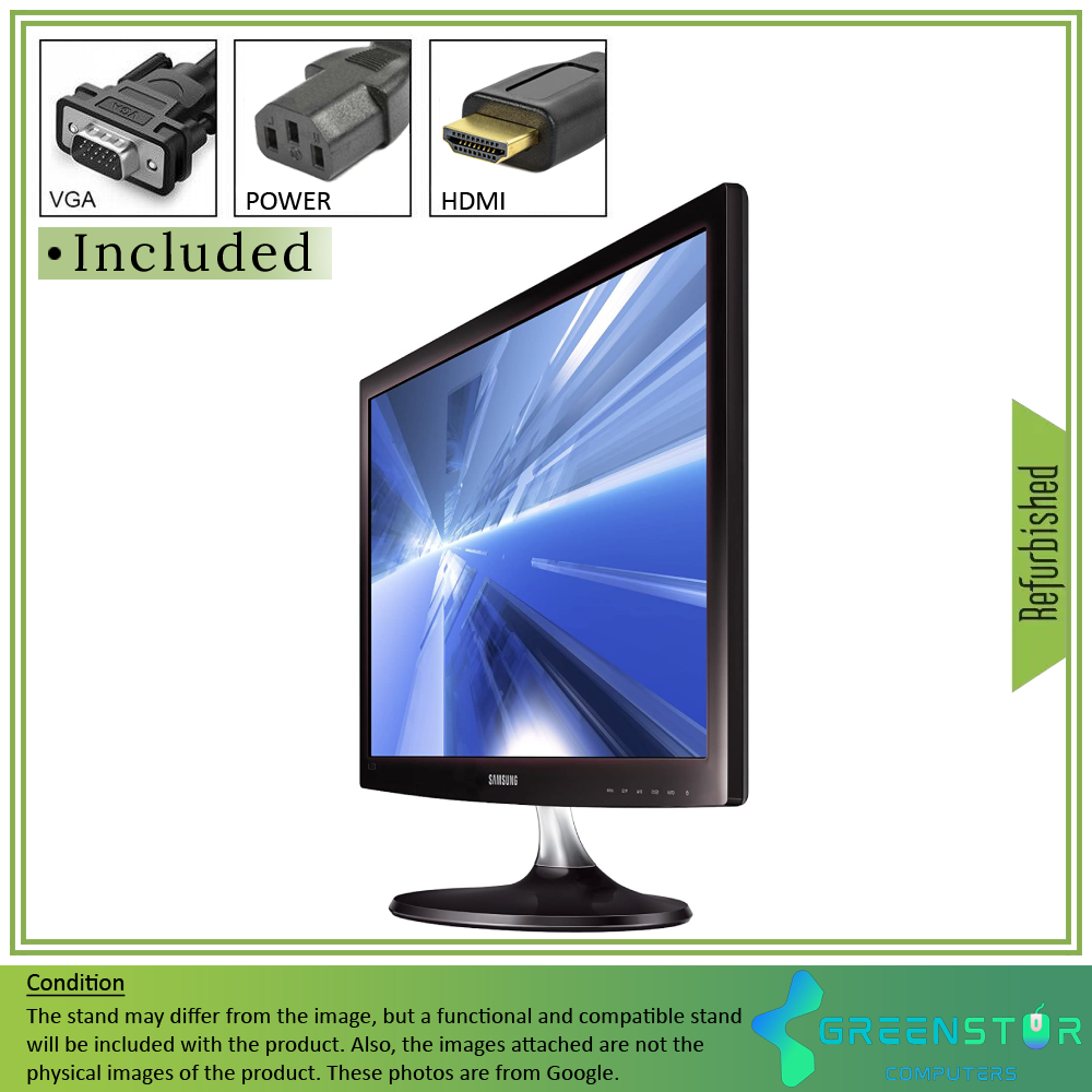 Refurbished(Good) - Samsung S22C300H 21.5" Widescreen 1920x1080 FHD LED Backlight TN Flat Panel Monitor | VGA, HDMI Standard