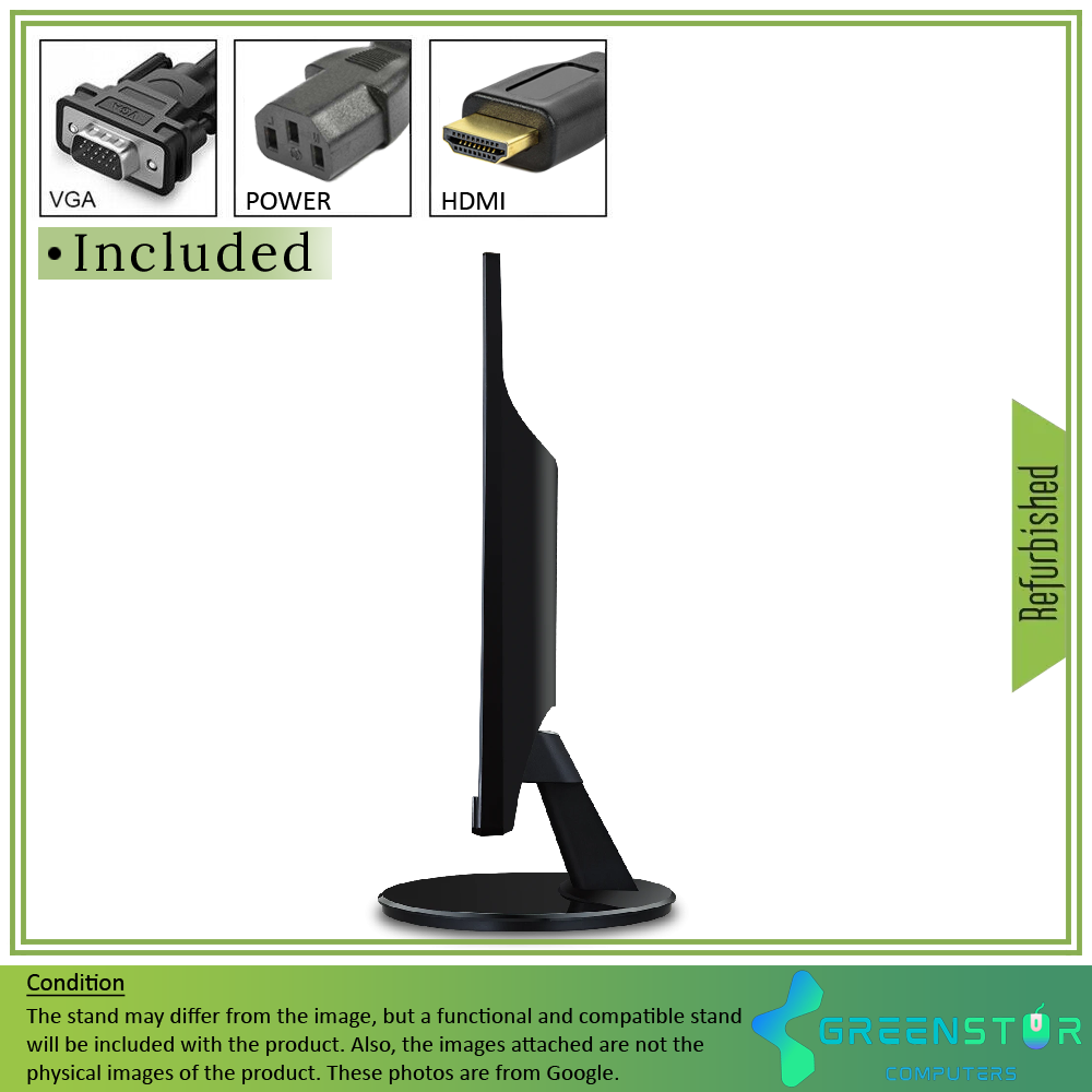 Refurbished(Good) - ViewSonic VA2259-smh 22” Wide 1920x1080 Full HD LED backlit IPS Monitor