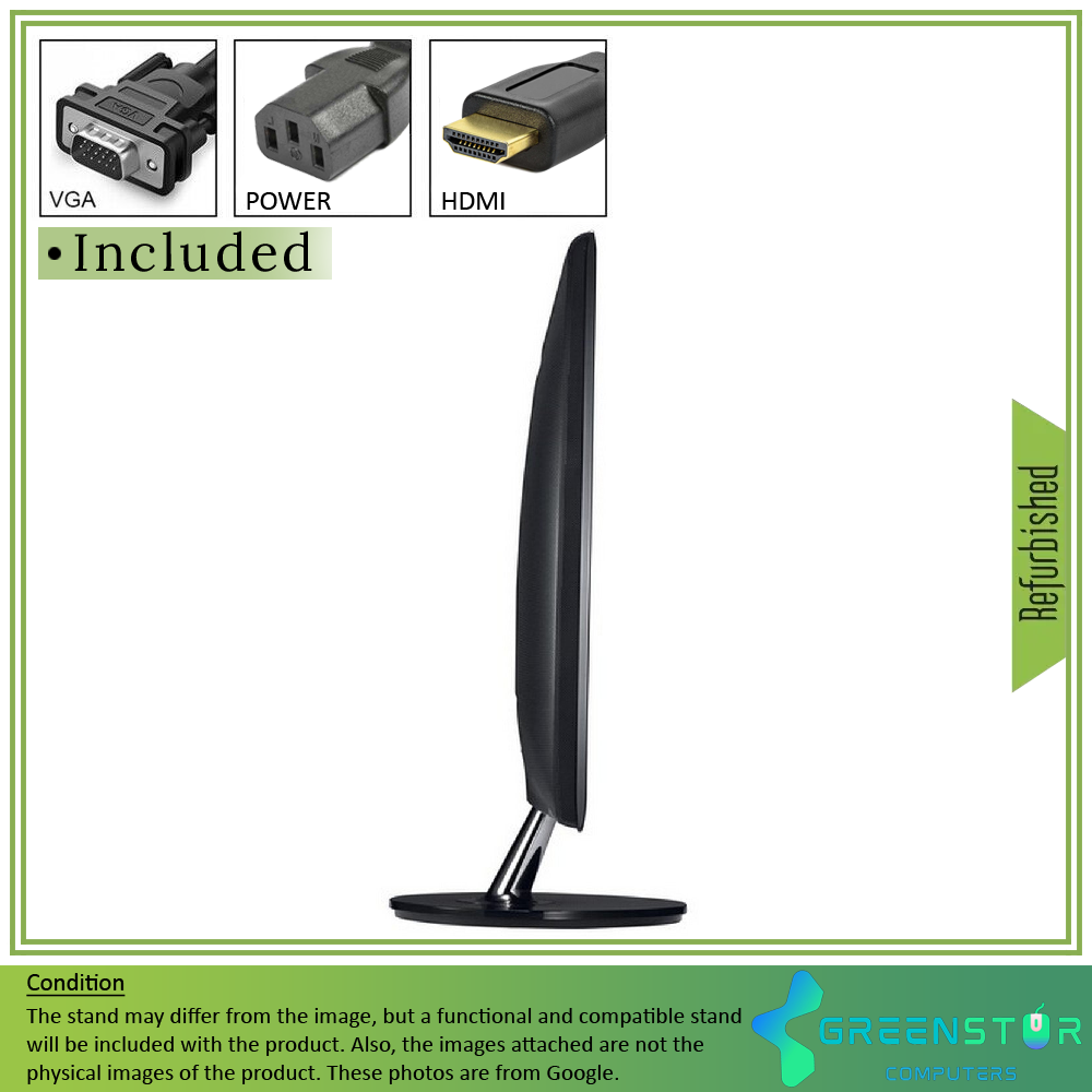 Refurbished(Good) - Asus VS Series VS247 24" Widescreen 1920x1080 FHD LED Backlight LCD Monitor : VGA-D, DVI-D, HDMI Standard