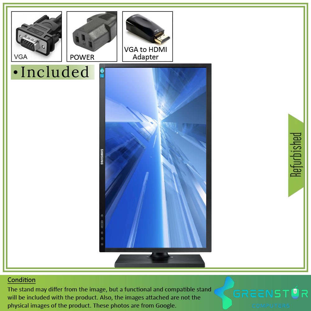 Refurbished(Good) - Samsung SE650 Series S24E650XL 24"Wide 1920x1080 FHD LED Business PLS Monitor