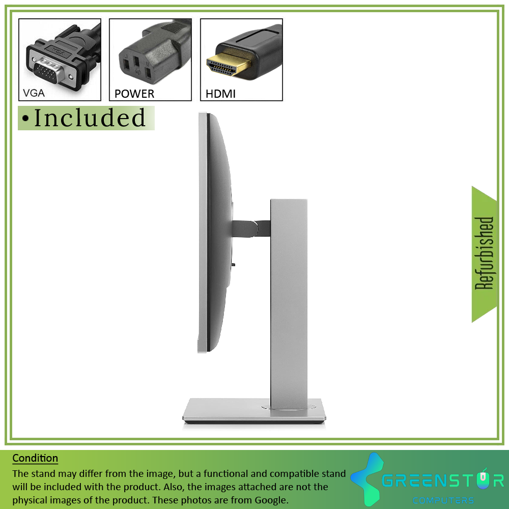 Refurbished(Good) - HP EliteDisplay E243 23.8" Wide 1920x1080 FHD LED backlight LCD IPS Monitor | VGA, HDMI Standard, DisplayPort