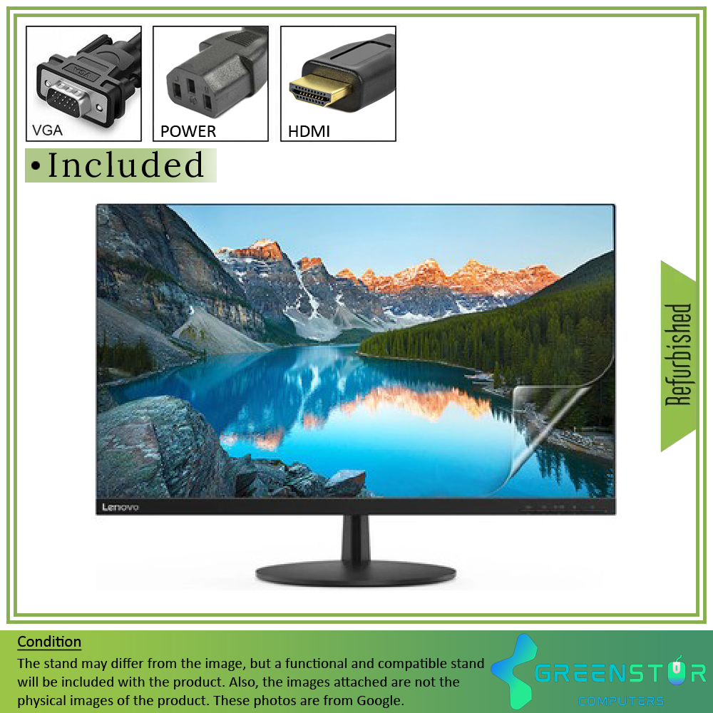 Refurbished(Good ) -Lenovo ThinkVision T22i-10 22" Widescreen 1920x1080 FHD LED Backlitght LCD IPS Monitor | VGA, HDMI, DisplayPort