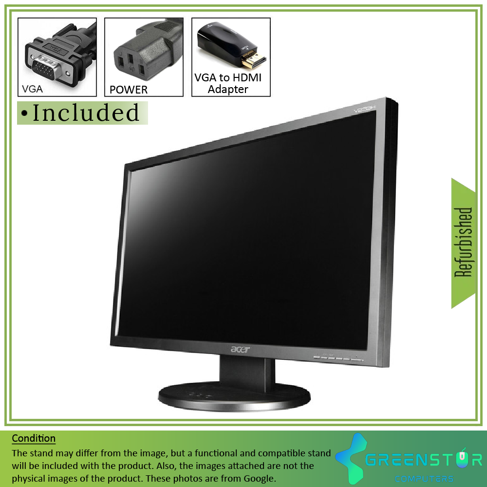 Refurbished(Good) - Acer V233HL 23" Widescreen 1280x1024 HD LED Backlit TFT LCD Monitor
