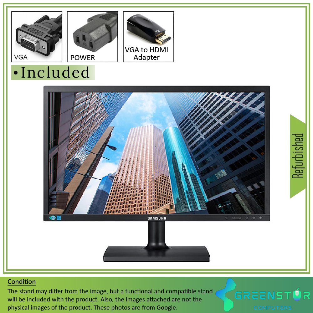 Refurbished(Good) - Samsung SE200 Series S24E200BL 24" Widescreen 1920X1080 FHD LED Backlight LCD TN Panel Monitor | VGA, DVI