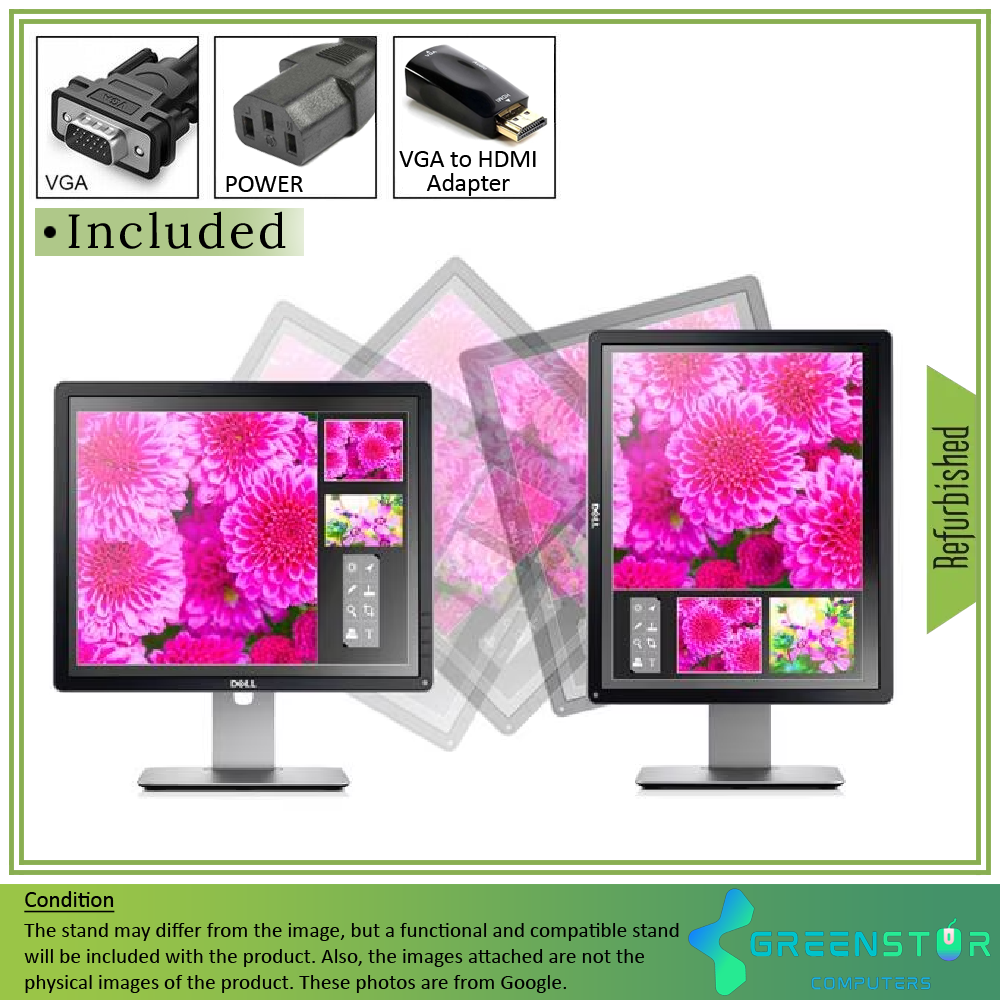 Refurbished(Good) - Dell P1914S 19" Squre 1280x1024 HD+ LED Backlight LCD IPS Monitor