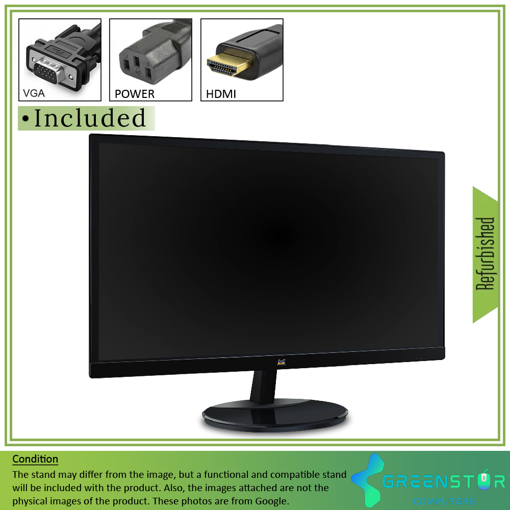Refurbished(Good) - ViewSonic VA2259-smh 22” Wide 1920x1080 Full HD LED backlit IPS Monitor