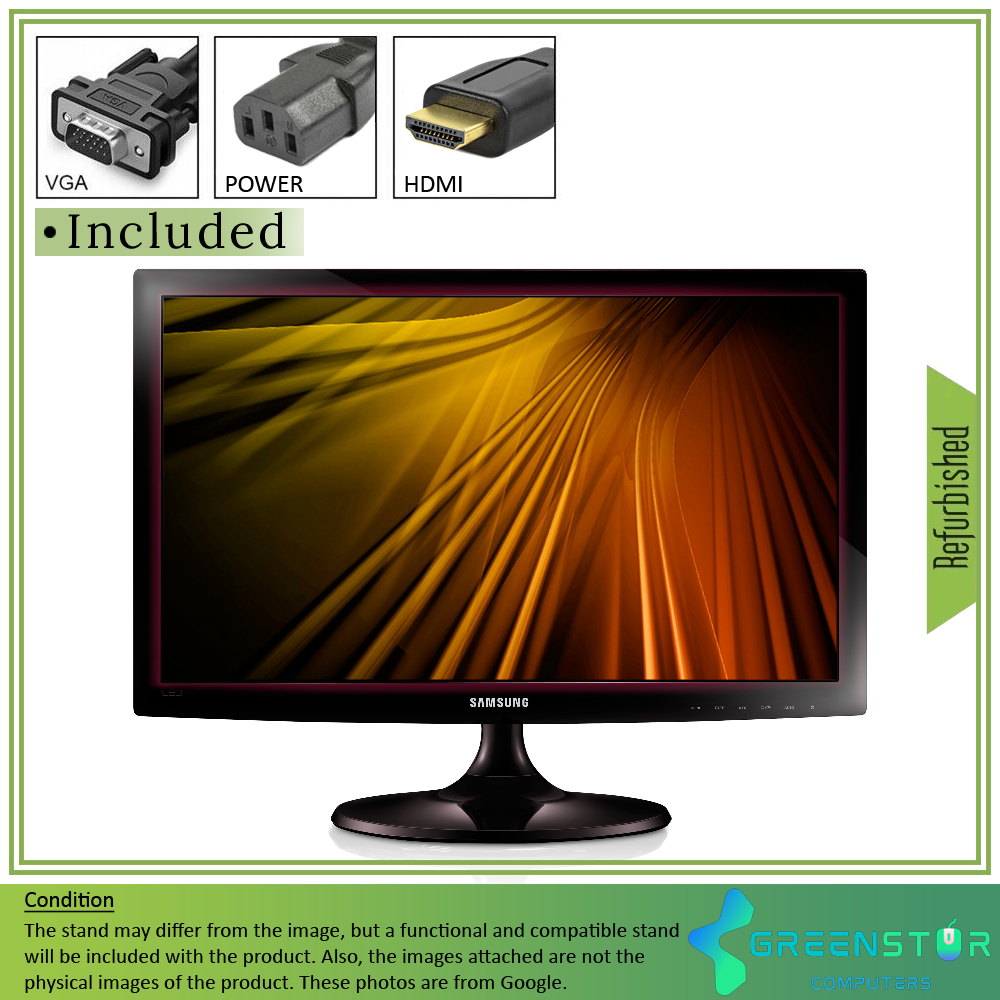 Refurbished(Good) - Samsung S22C300H 21.5" Widescreen 1920x1080 FHD LED Backlight TN Flat Panel Monitor | VGA, HDMI Standard