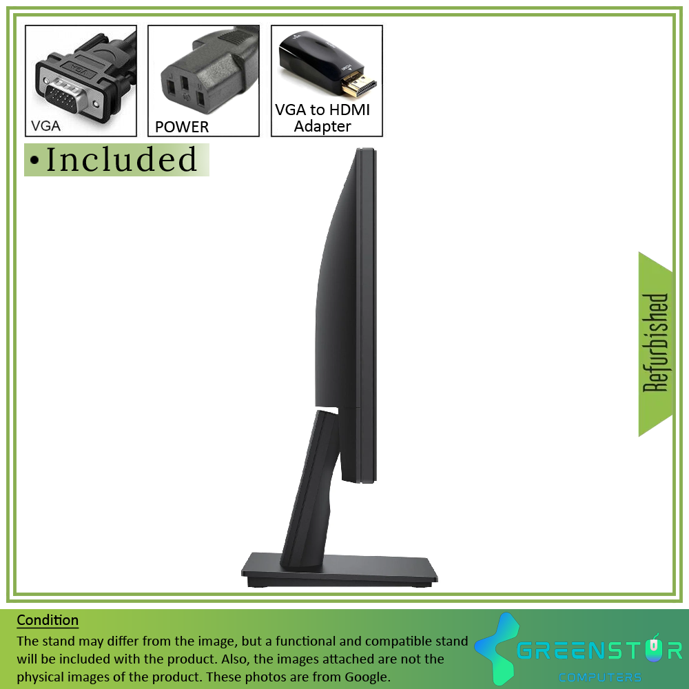 Refurbished(Good) - Dell E1916H 19" Widescreen 1366x768 HD+ LED Backlit LCD Monitor