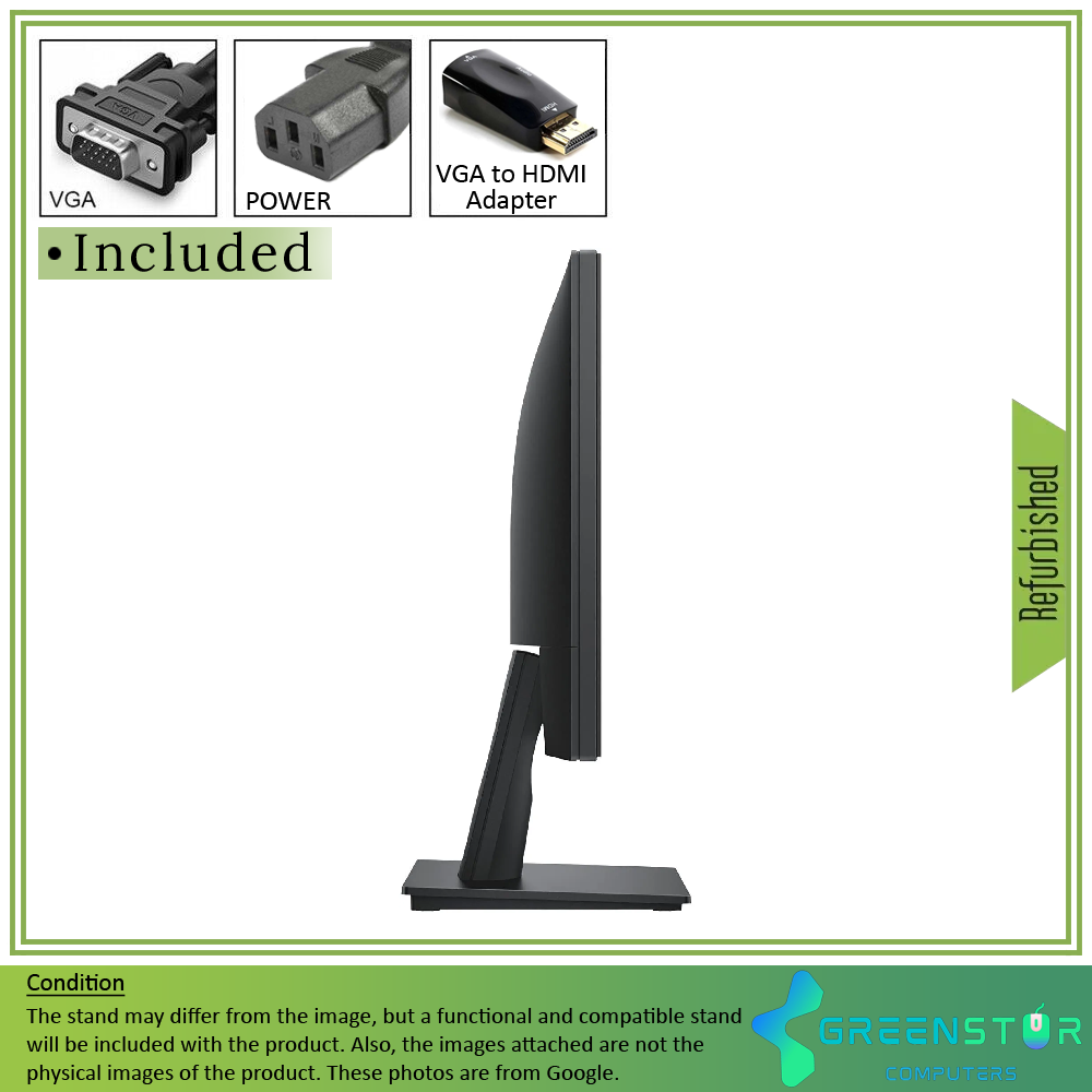 Refurbished(Good) - Dell E-Series E2016H 19.5" Widescreen 1600x900 HD LED Backlit LCD Monitor