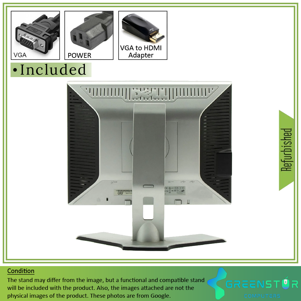 Refurbished(Good) - Dell UltraSharp 1708FP 17" (Squre) 1280x1024 flat panel LCD Monitor