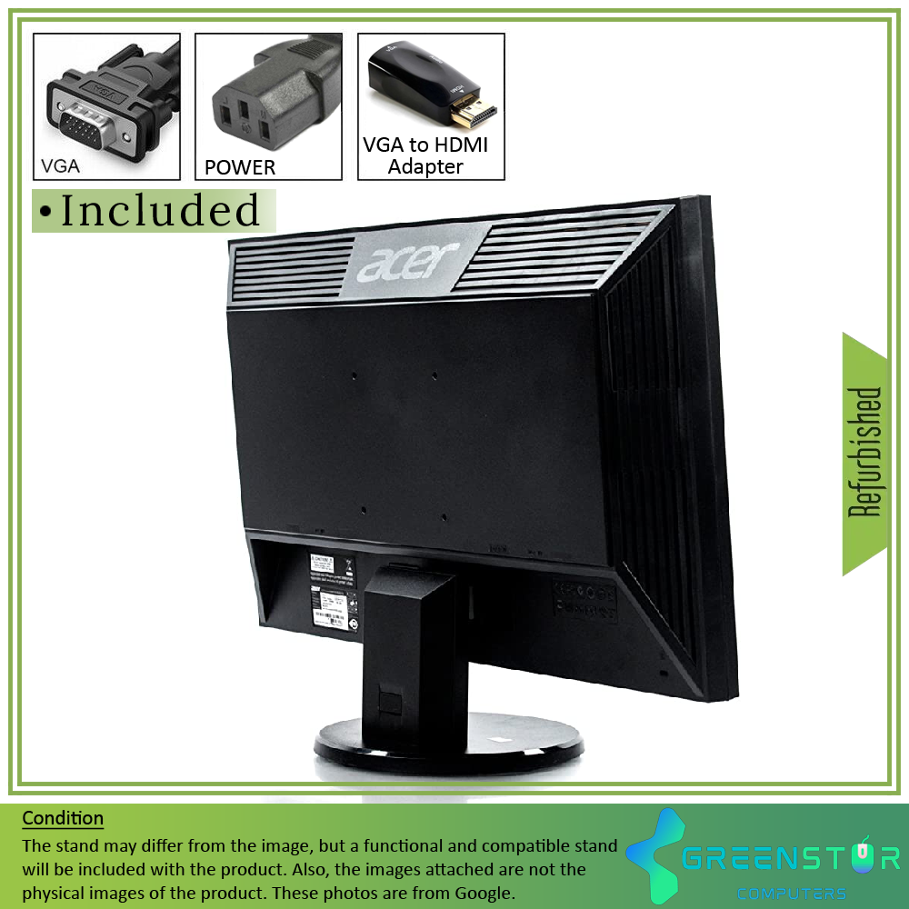 Refurbished(Good) - Acer V233HL 23" Widescreen 1280x1024 HD LED Backlit TFT LCD Monitor