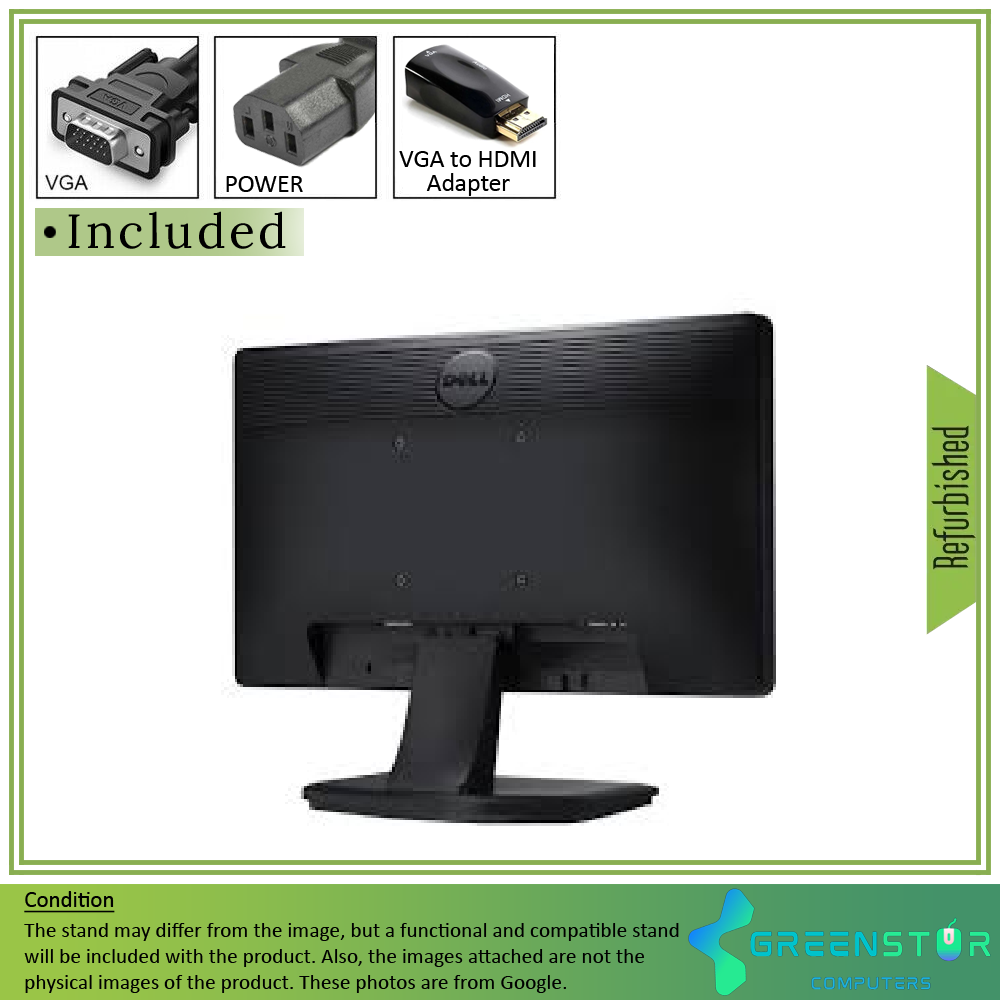 Refurbished(Good) - Dell E Series E1912H 19" Widescreen 1366x768 HD+ LED Backlit LCD TN Flat Panel Monitor | VGA D