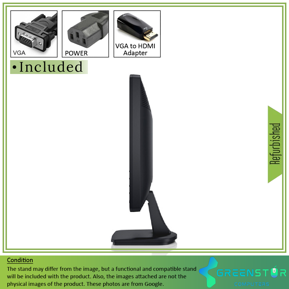Refurbished(Good) - Dell E-series E2013H 20" Widescreen 1600X900 HD + LED backlight LCD Monitor