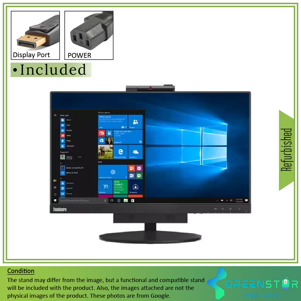 Refurbished(Good) - Lenovo ThinkCentre TIO22GEN4 21.5" Widescreen 1920x1080 LED Backlit IPS Monitor