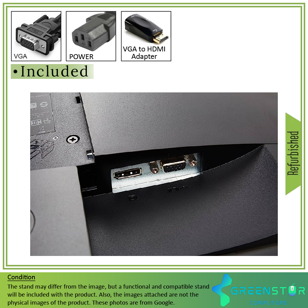 Refurbished(Good) - Dell E-Series E2016H 19.5" Widescreen 1600x900 HD LED Backlit LCD Monitor
