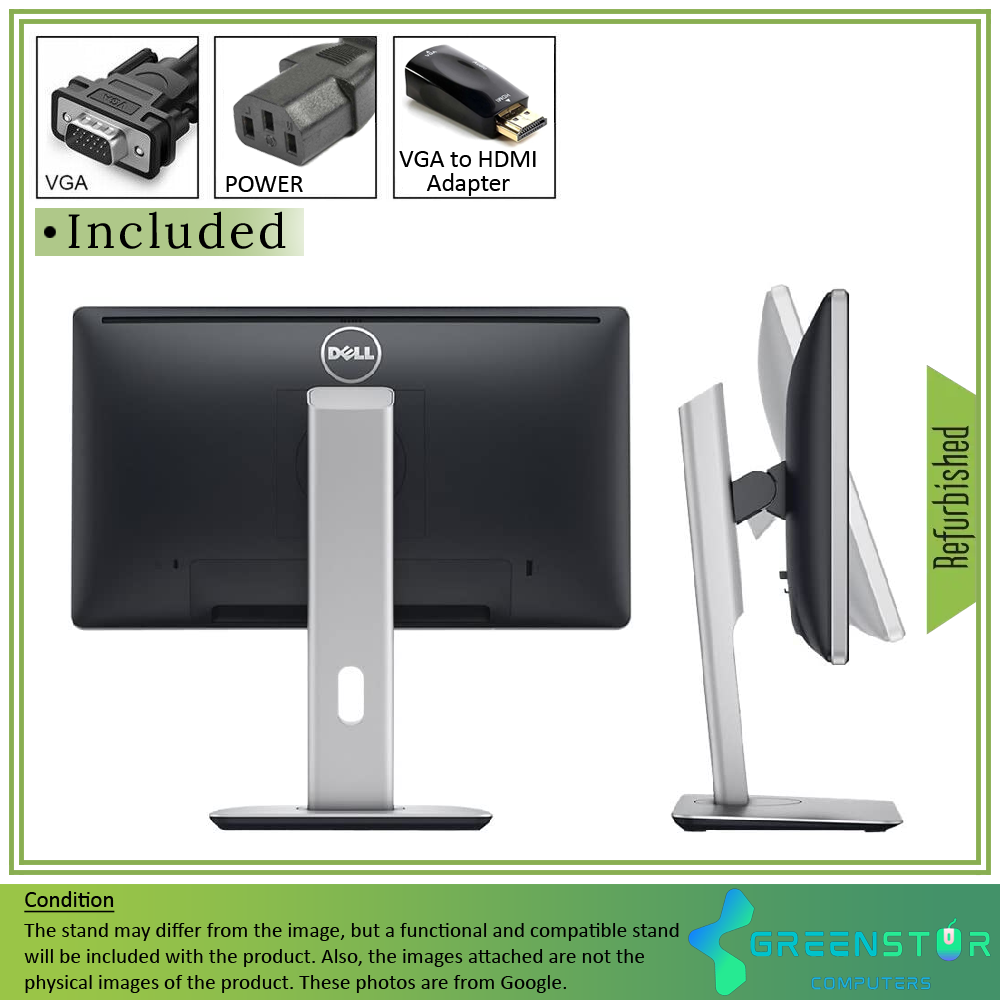 Refurbished(Good) - Dell P2014H 19.5" Widescreen 1600x900 HD+ LED Backlight IPS LCD Monitor