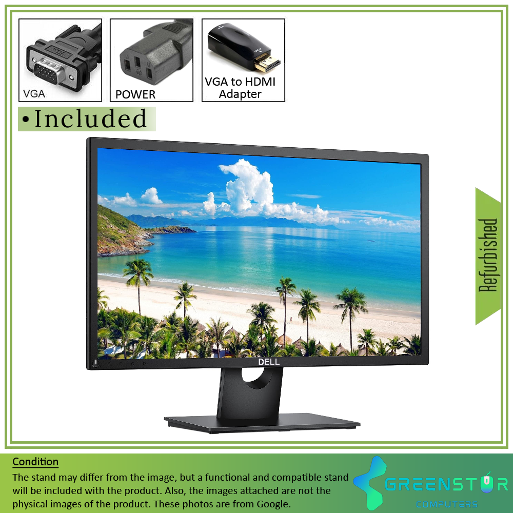 Refurbished(Good)/B Grade - Dell E-Series E2216H 22" Widescreen 1920x1080 FHD LED Backlight LCD TN Monitor | VGA, DisplayPort