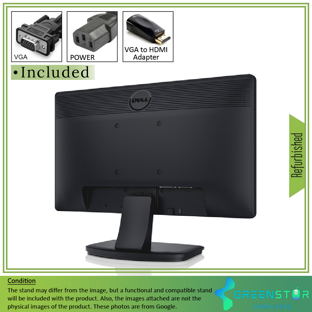 Refurbished(Good) - Dell E-series E2013H 20" Widescreen 1600X900 HD + LED backlight LCD Monitor