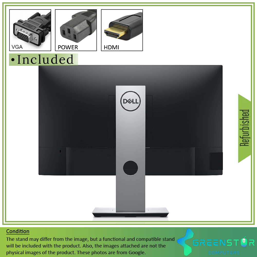 Refurbished(Good) - Dell P Series P2319H 23" Widescreen 1920x1080 FHD Ultrathin Bezel LED Backlight LCD IPS Panel Monitor | VGA, HDMI Standard, DisplayPort