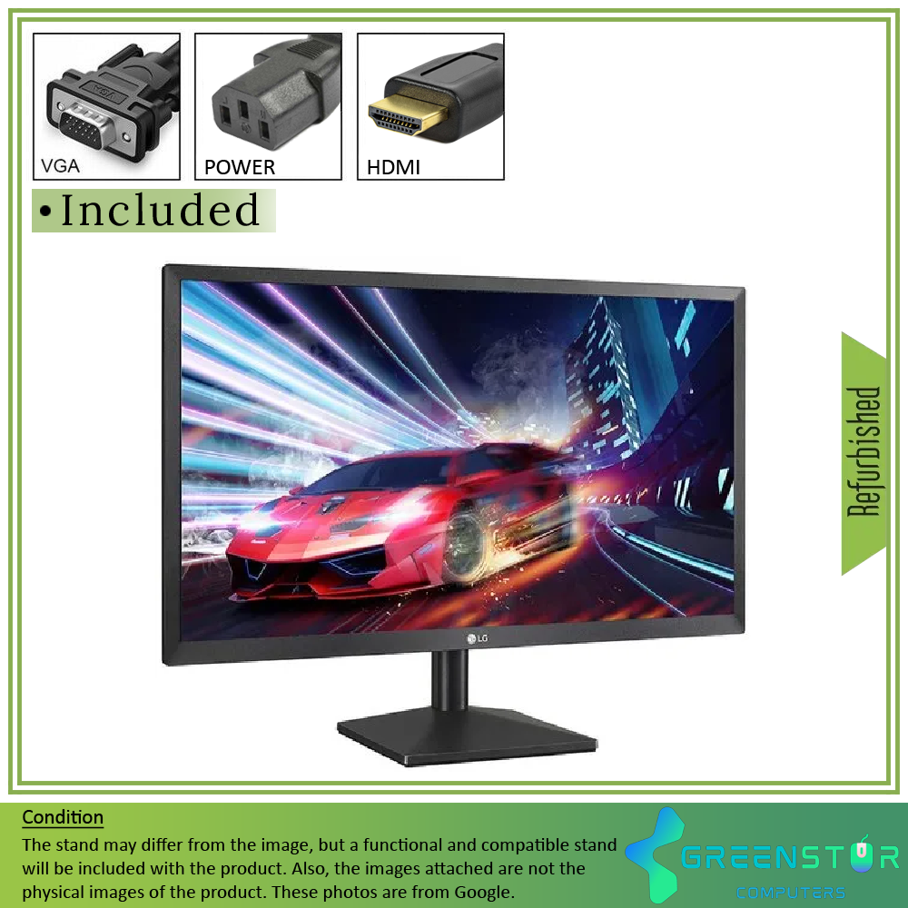 Refurbished(Good) - LG 22BK430H-B 22" Widescreen 1920x1080 FHD LED Backlight FreeSync IPS Monitor | VGA, HDMI Standard
