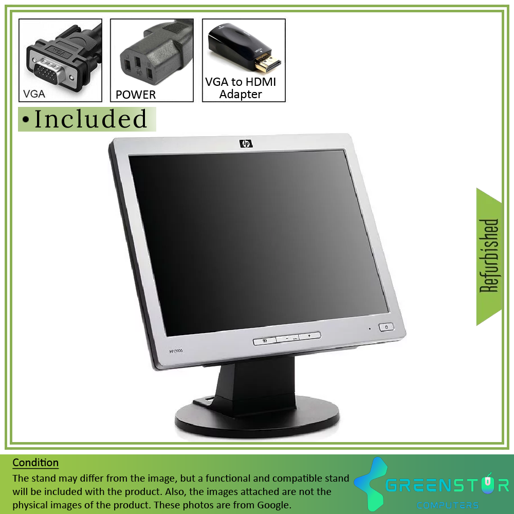 Refurbished(Good) - HP L1906 19" Square 1280x1024 HD+ LCD TN Flat Panel Monitor | VGA