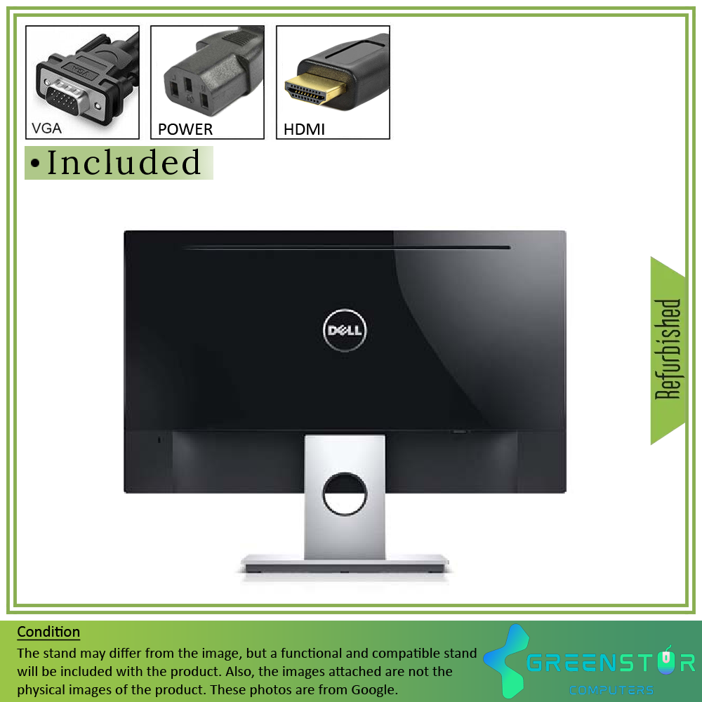 Refurbished(Good) - Dell SE2417HGX 23.6" Widescreen 1920x1080 FHD FreeSync LED Backlight LCD TN Panel Monitor | VGA, HDMI