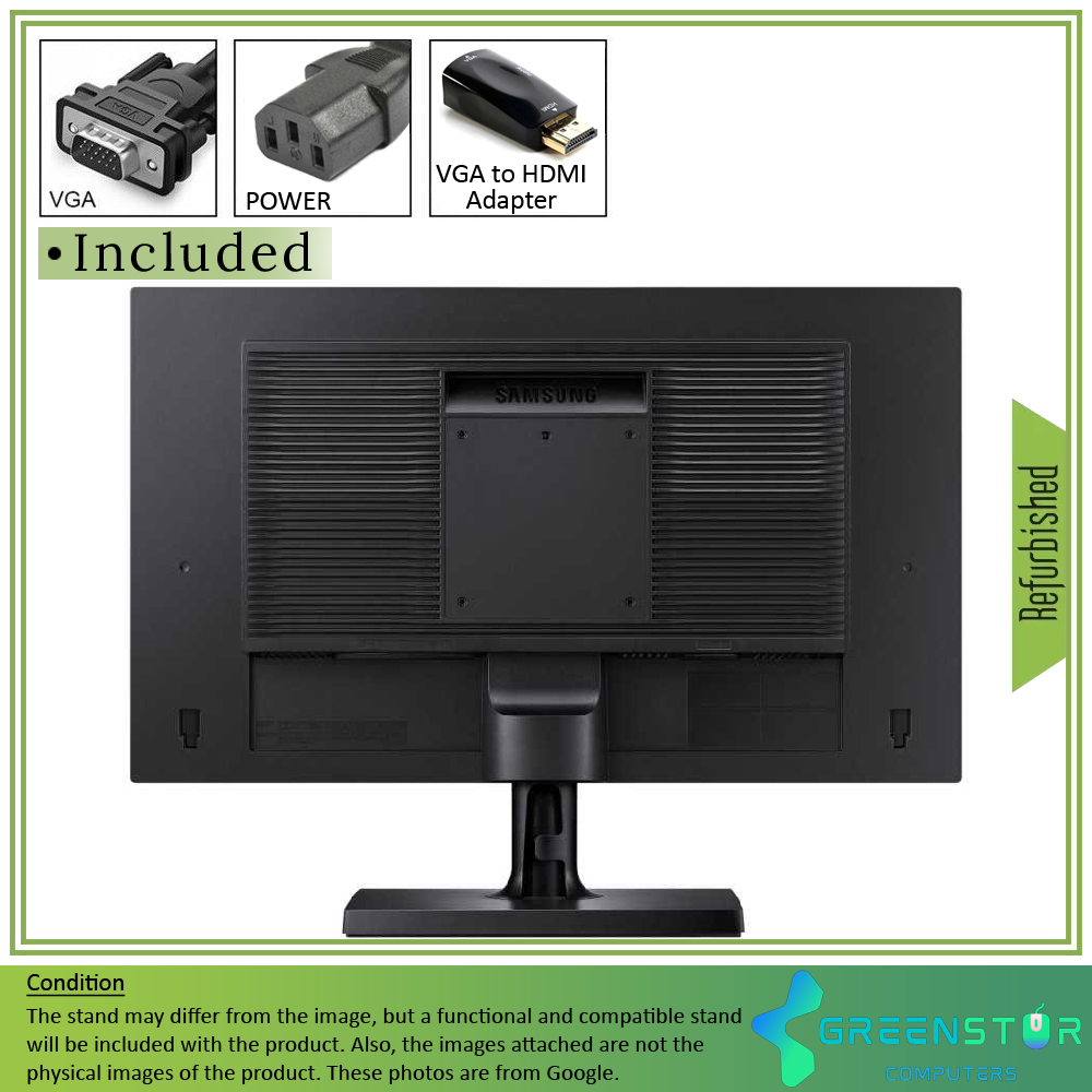 Refurbished(Good) - Samsung SE200 Series S24E200BL 24" Widescreen 1920X1080 FHD LED Backlight LCD TN Panel Monitor | VGA, DVI
