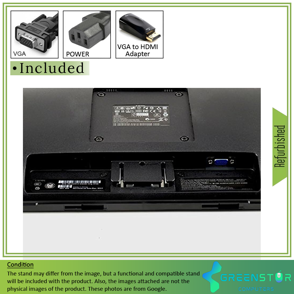 Refurbished(Good) - Dell E Series E1912H 19" Widescreen 1366x768 HD+ LED Backlit LCD TN Flat Panel Monitor | VGA D