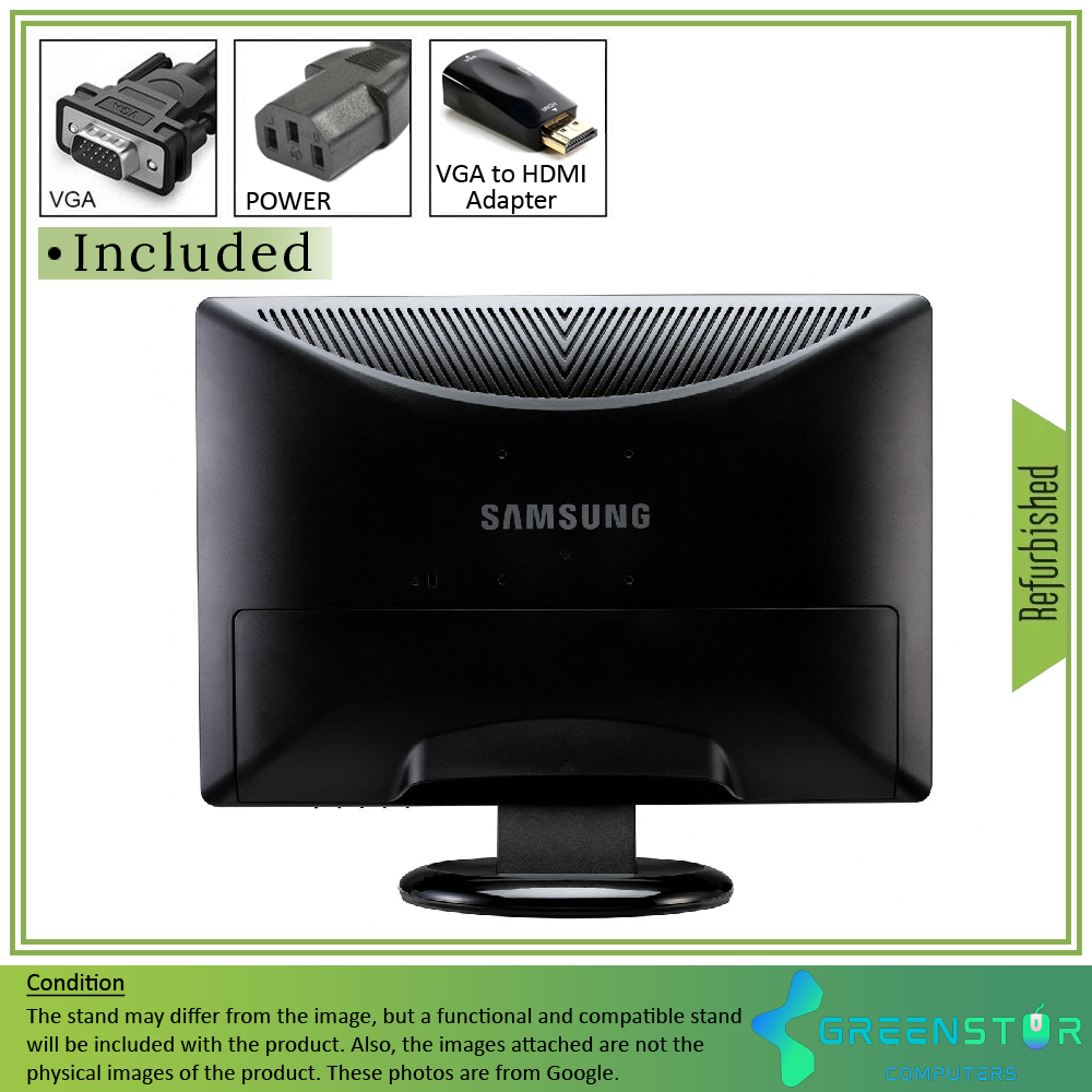 Refurbished(Good) - Samsung SyncMaster 931BW 19" Widescreen 1440x900 HD+ LCD TN Flat Panel Monitor | VGA, DVI
