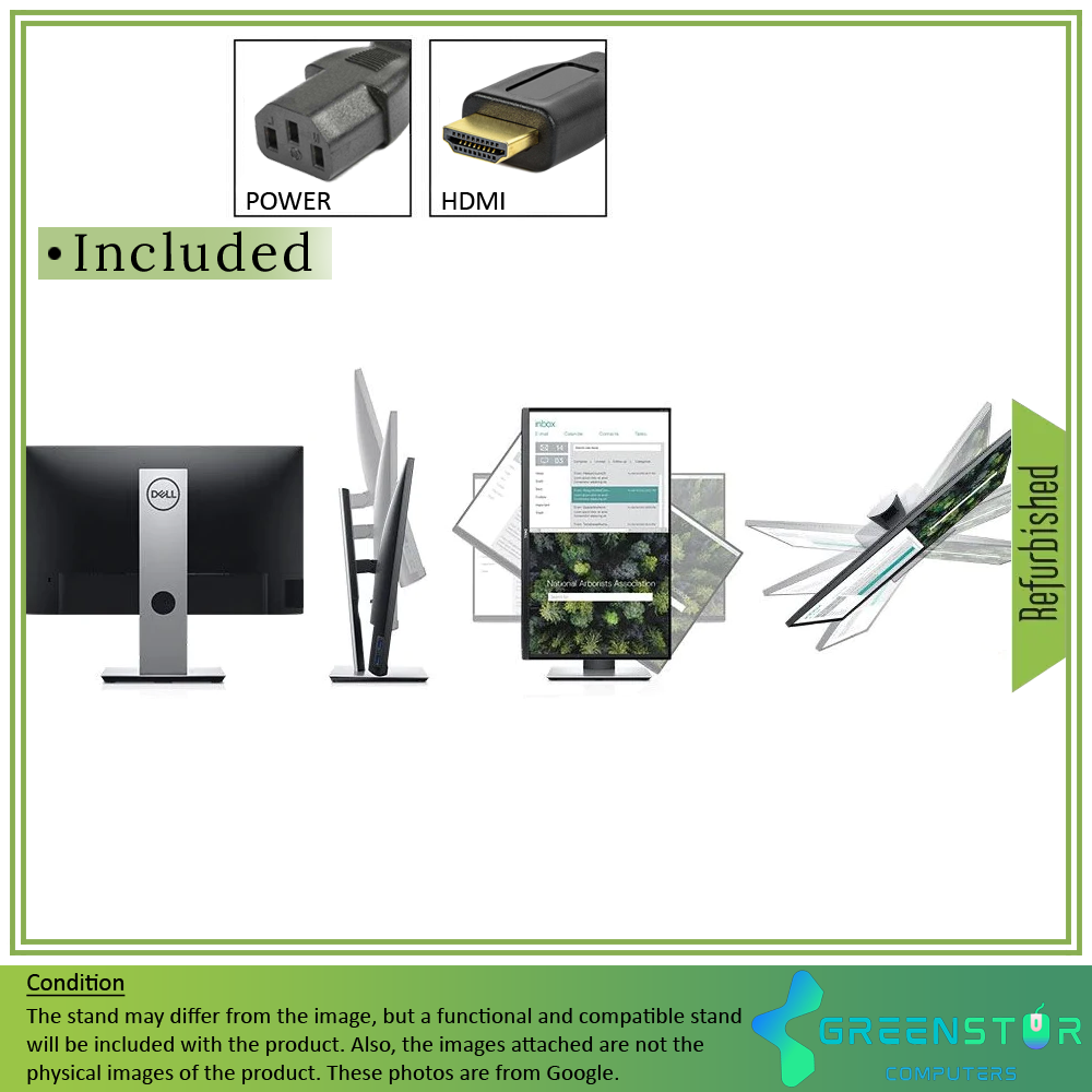 Refurbished(Good) - Dell Professional P2419HC 24" Widescreen 1920 x 1080 FHD LED backlight IPS Monitor