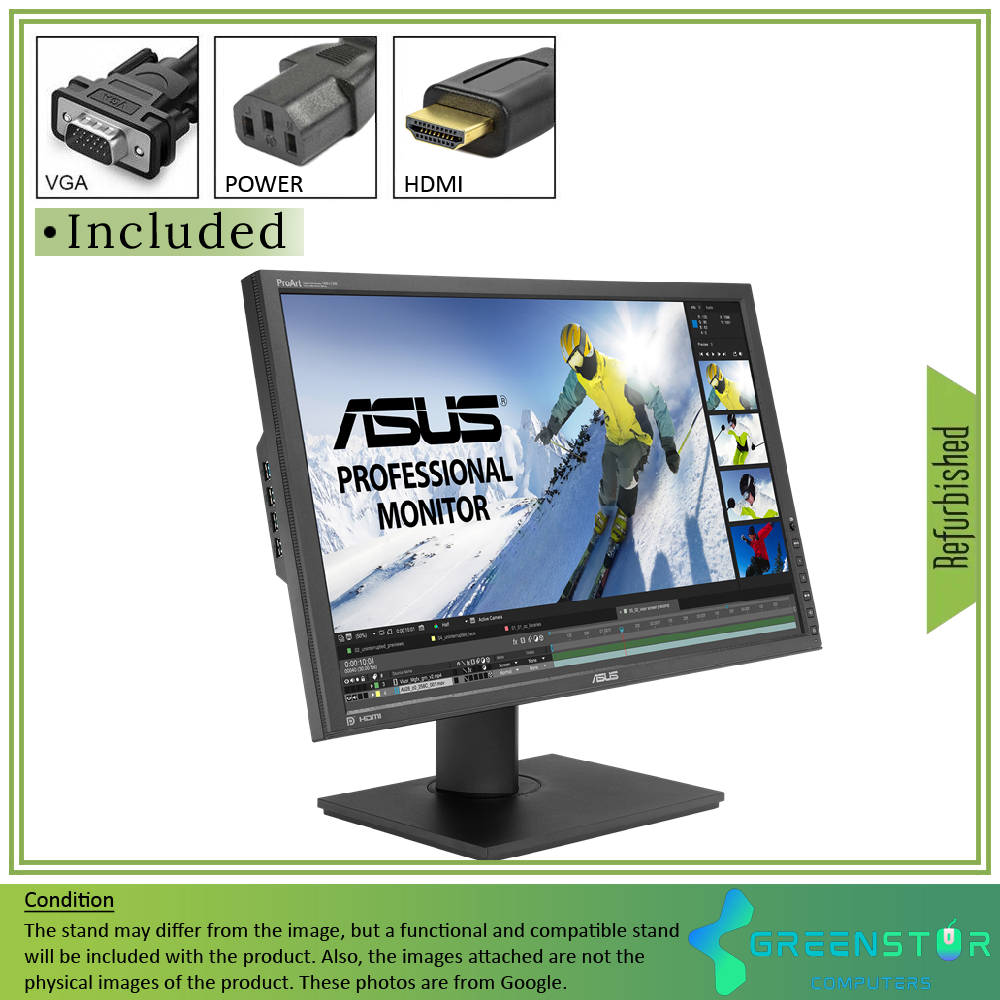 Refurbished(Good) - ASUS ProArt Display PA248Q 24.1" 1920x1200 Adaptive-Sync IPS LCD Monitor