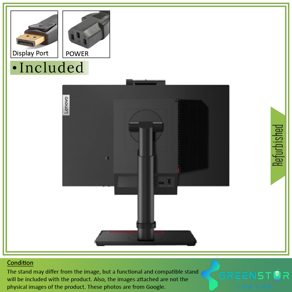 Refurbished(Good) - Lenovo ThinkCentre TIO22GEN4 21.5" Widescreen 1920x1080 LED Backlit IPS Monitor
