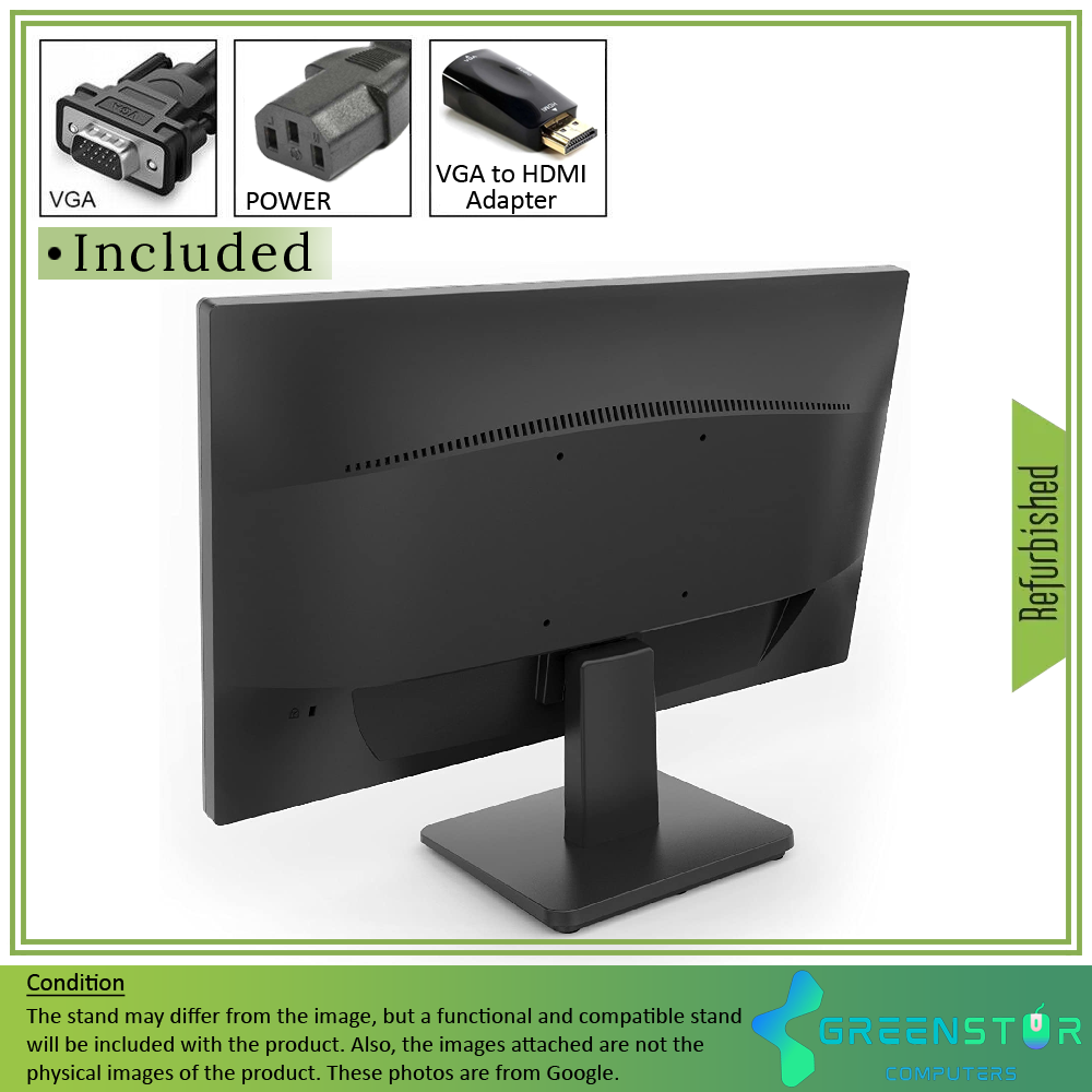 Refurbished(Good) - Dell D2015H 19.5" Widescreen 1920x1080 FHD LED-Lit LCD Monitor