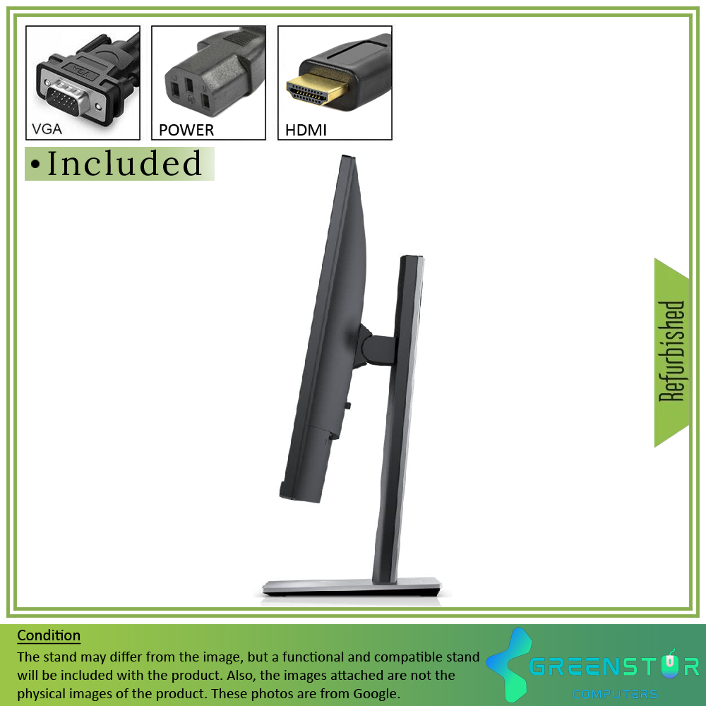 Refurbished(Good) - Dell P2717H 27" Widescreen 1920x1080 FHD LED Backlight LCD IPS Monitor | VGA, HDMI, DisplayPort