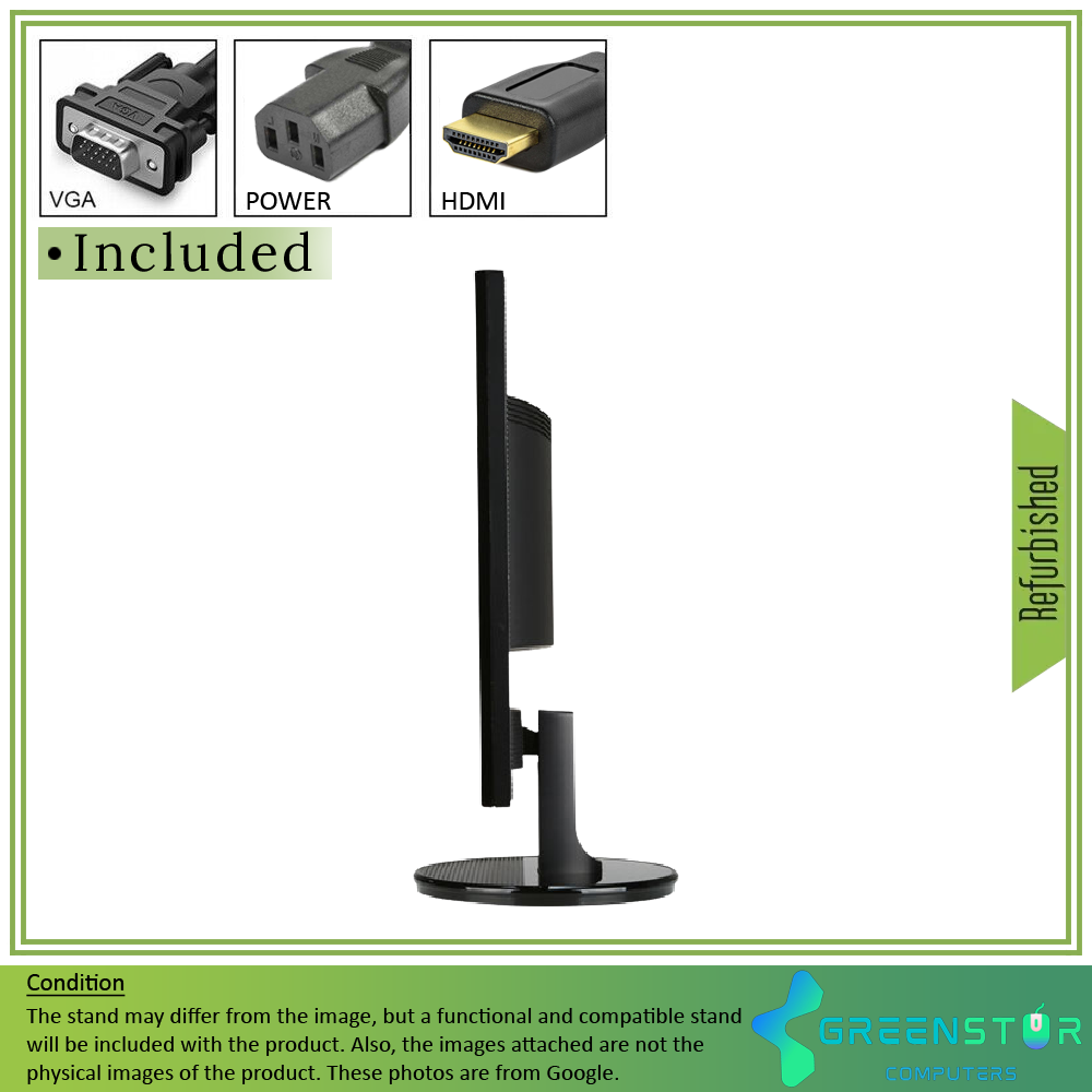 Refurbished(Good) - Acer K2 Series K242HQL 23.6" Widescreen 1920x1080 FHD LED Backlight LCD TN Panel Monitor | VGA , HDMI, DVI