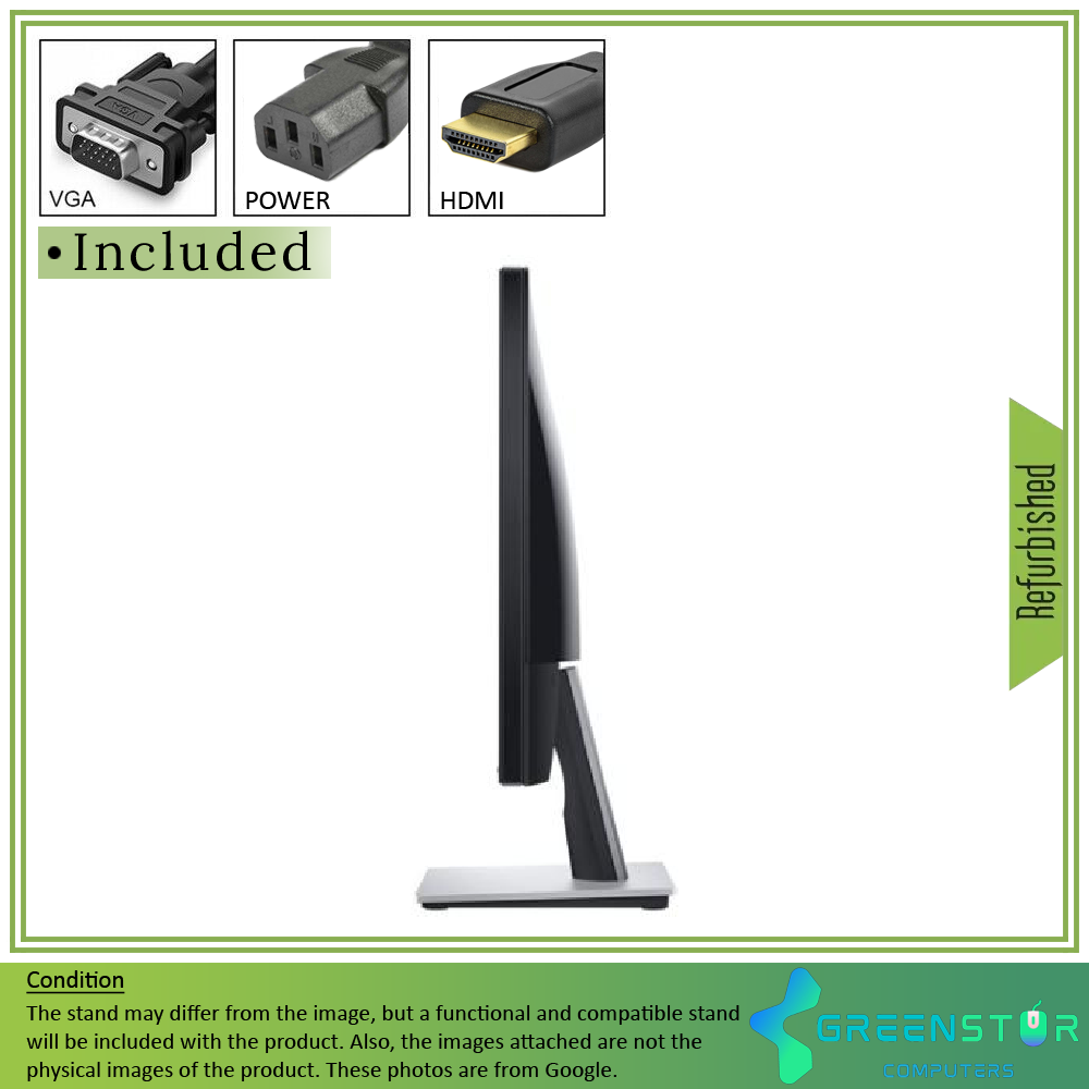 Refurbished(Good) - Dell SE2417HGX 23.6" Widescreen 1920x1080 FHD FreeSync LED Backlight LCD TN Panel Monitor | VGA, HDMI