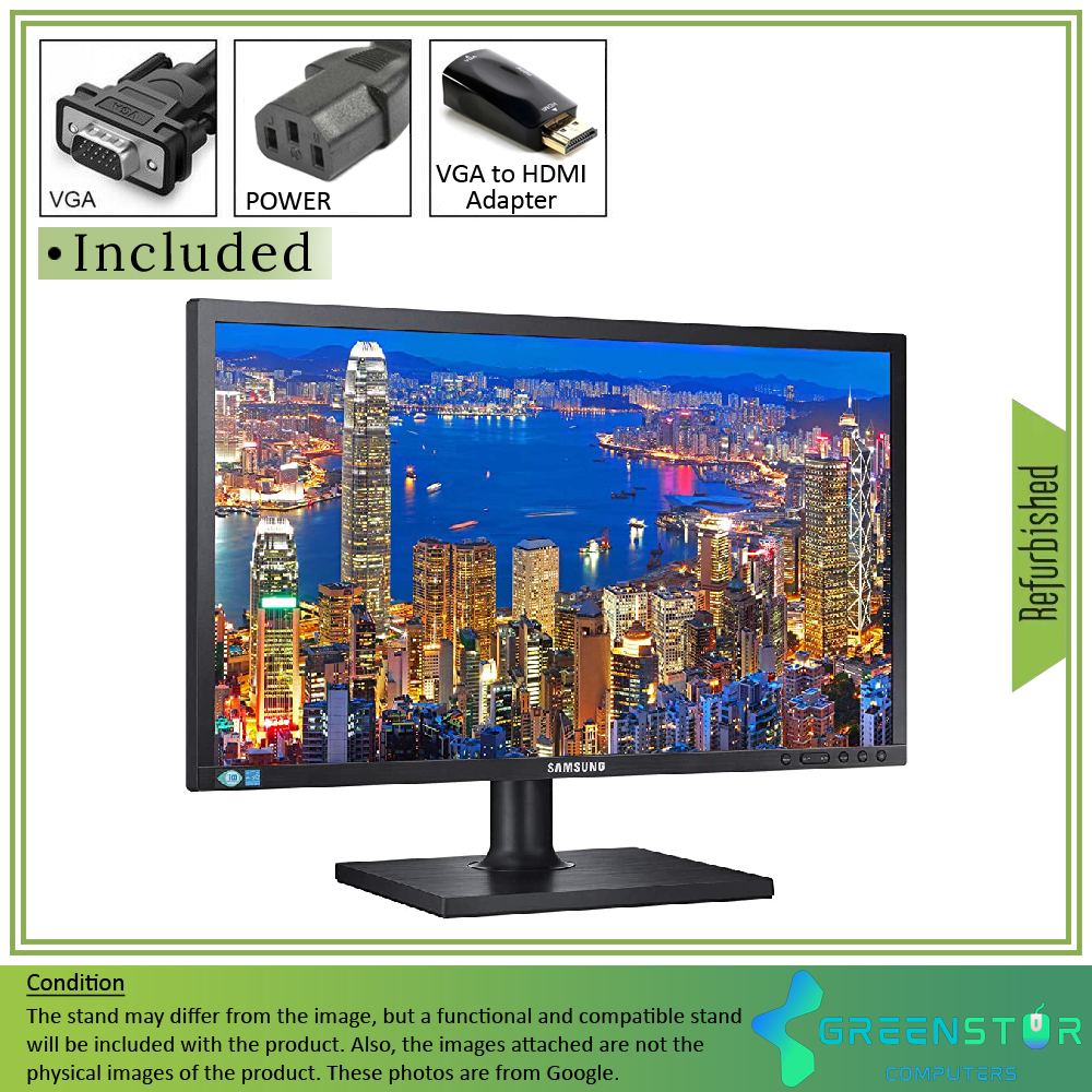 Refurbished(Good) - Samsung SE200 Series S24E200BL 24" Widescreen 1920X1080 FHD LED Backlight LCD TN Panel Monitor | VGA, DVI