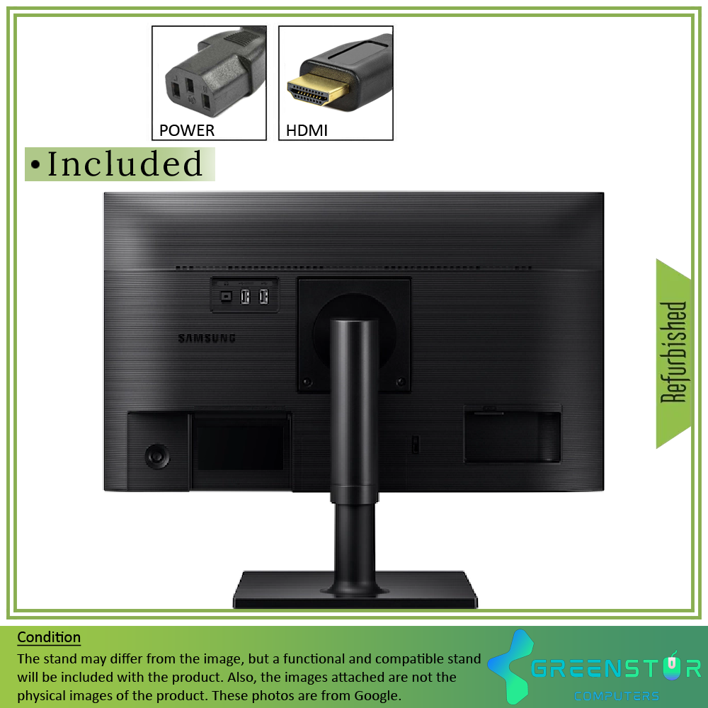 Refurbished(Good) - Samsung F24T454FQN 24" Widescreen 1920x1080 FHD LED backlit LCD IPS Monitor