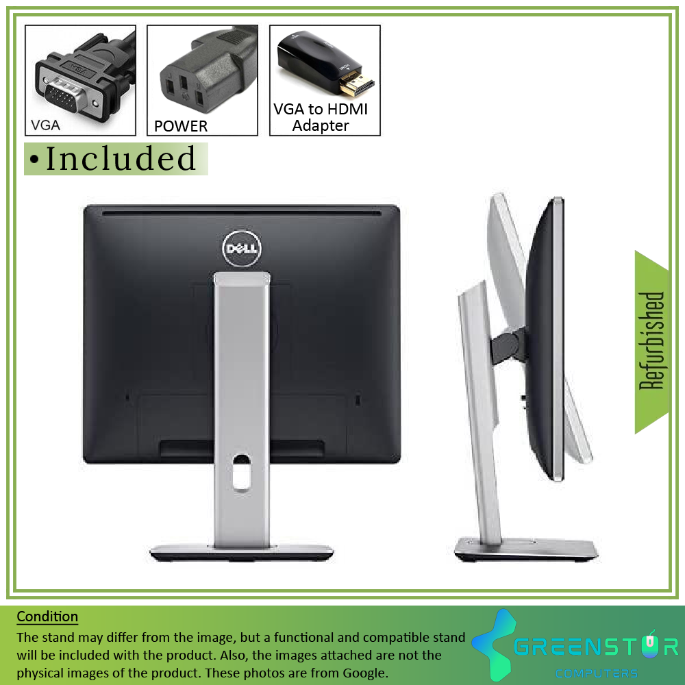 Refurbished(Good) - Dell P1914S 19" Squre 1280x1024 HD+ LED Backlight LCD IPS Monitor