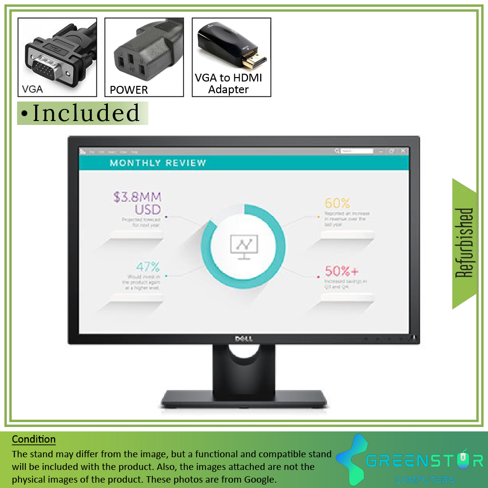 Refurbished(Good) - DELL E2318H 23" Widescreen 1920x1080 Full HD LED Backlit TN Panel Monitor