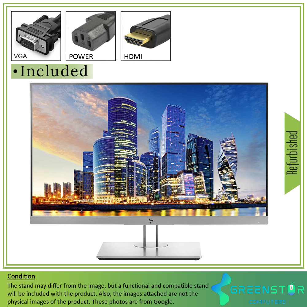 Refurbished(Good) - HP EliteDisplay E243 23.8" Wide 1920x1080 FHD LED backlight LCD IPS Monitor | VGA, HDMI Standard, DisplayPort