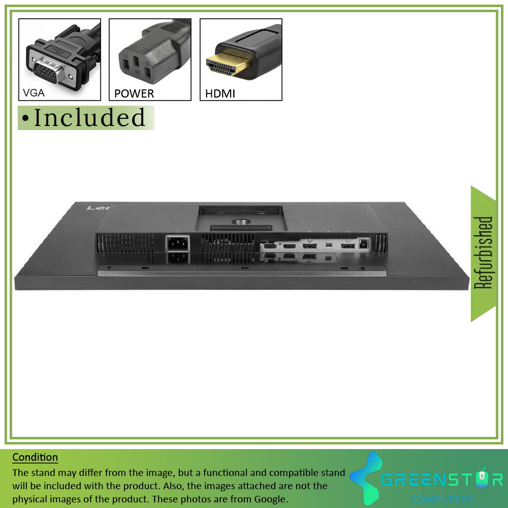 Refurbished(Good ) -Lenovo ThinkVision T22i-10 22" Widescreen 1920x1080 FHD LED Backlitght LCD IPS Monitor | VGA, HDMI, DisplayPort