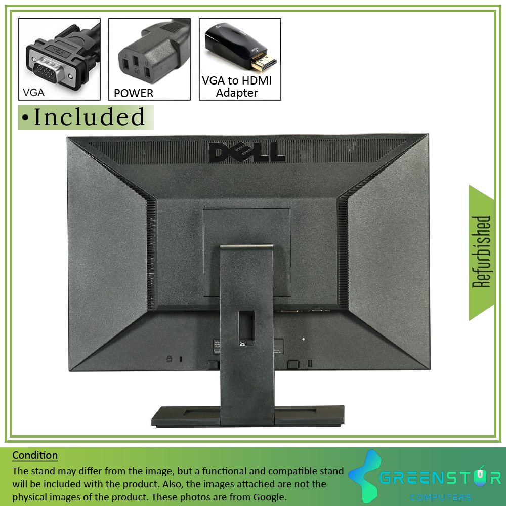 Refurbished(Good) - Dell E2011Ht 20" 1600x900 Widescreen Flat Panel LED backlight LCD Monitor | VGA, DVI