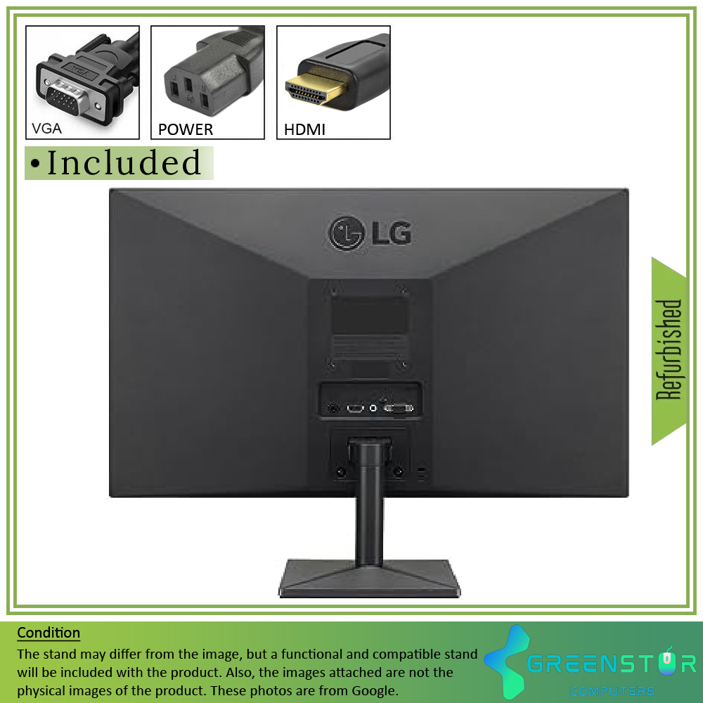 Refurbished(Good) - LG 24BK400H-B 23.5" Widescreen 1920x1080 FHD FreeSync LED Backlight LCD TN Monitor | D-Sub, HDMI