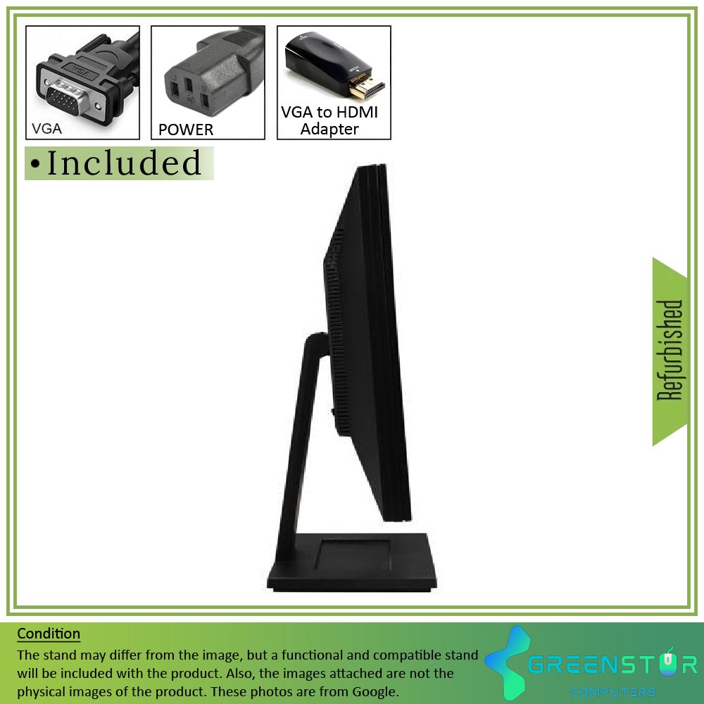 Refurbished(Good) - Dell E2011Ht 20" 1600x900 Widescreen Flat Panel LED backlight LCD Monitor | VGA, DVI