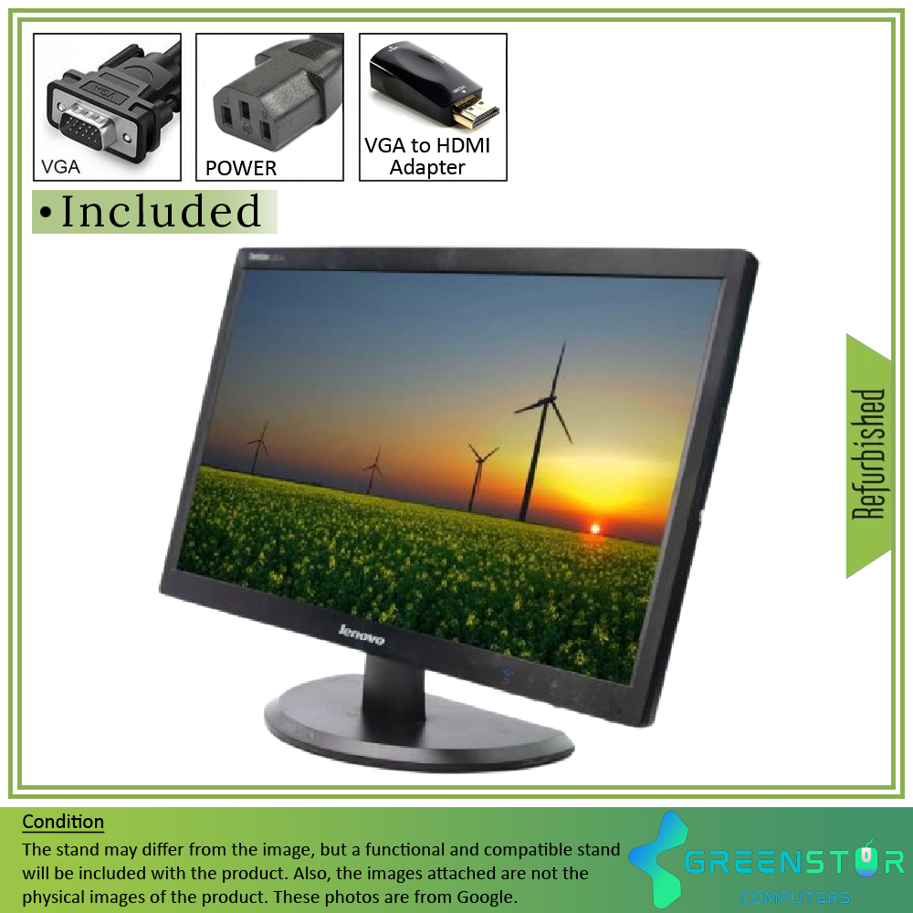 Refurbished(Good) - Lenovo ThinkVision E2223WA 22-inch 1920x1080 Full HD Backlit LCD Monitor