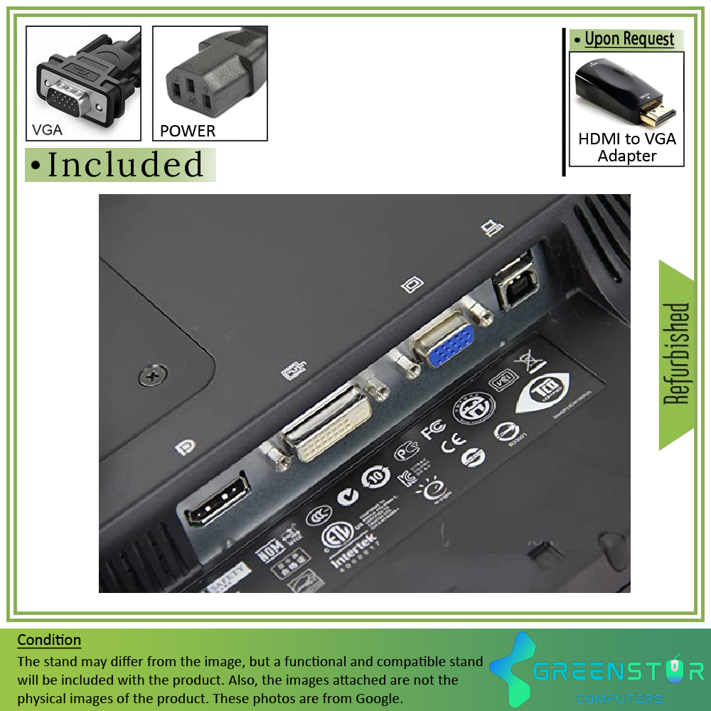 Refurbished (Good) - HP Compaq LA2306x 23" Widescreen 1920x1080 WLED-Backlight LCD TN Monitor | VGA, DVI, and DisplayPort