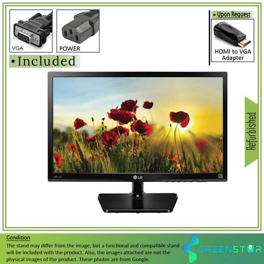 Refurbished(Good) - LG 22MP47HQ-P 22" Widescreen 1920x1080 Full HD LED Backlight IPS Monitor : VGA D Sub |  HDMI