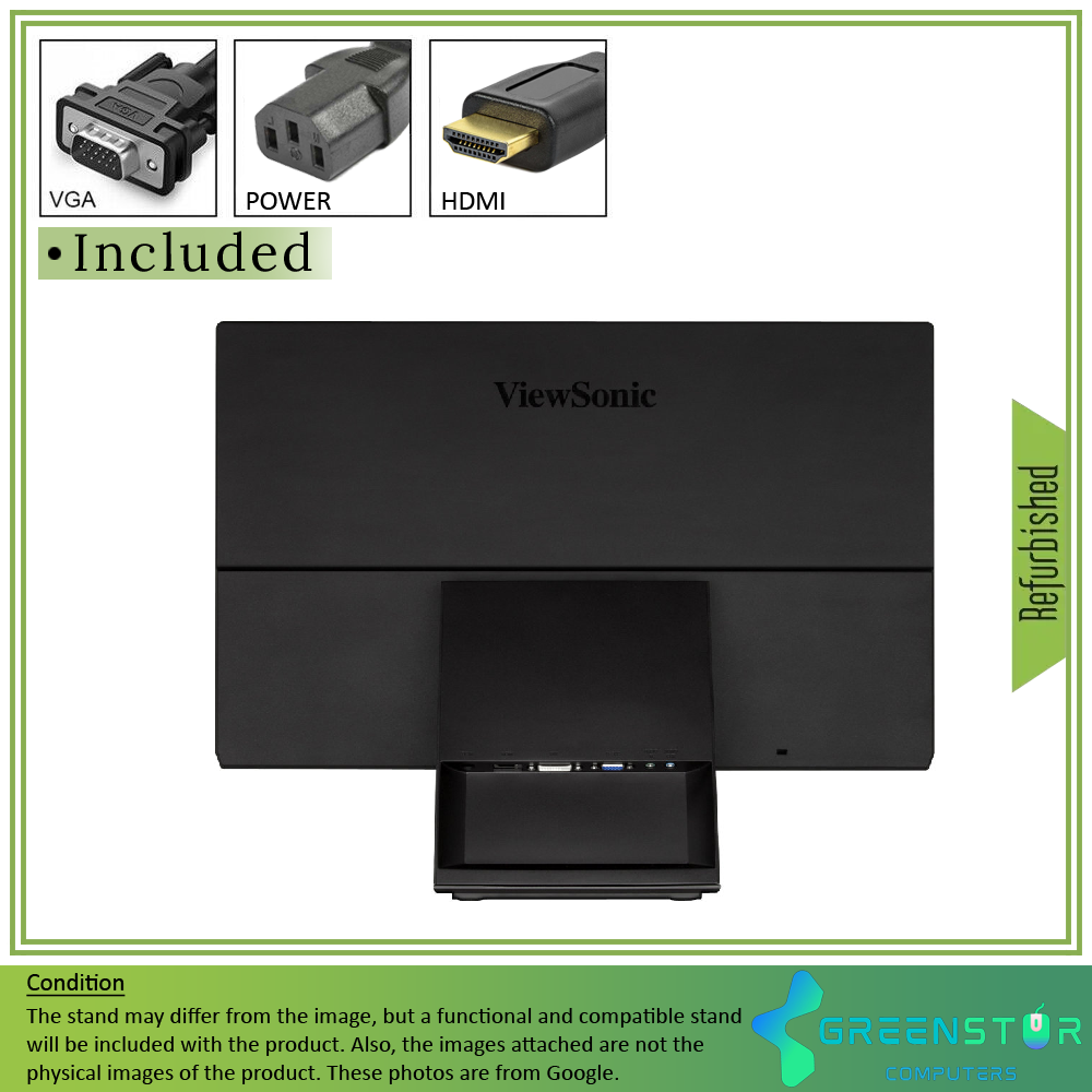 Refurbished(Good) - Viewsonic VX2370SMH-LED 23"Widescreen 1920x1080 LED Backlight AH-IPS Panel Monitor | VGA D-Sub, DVI- D, HDMI 1.4